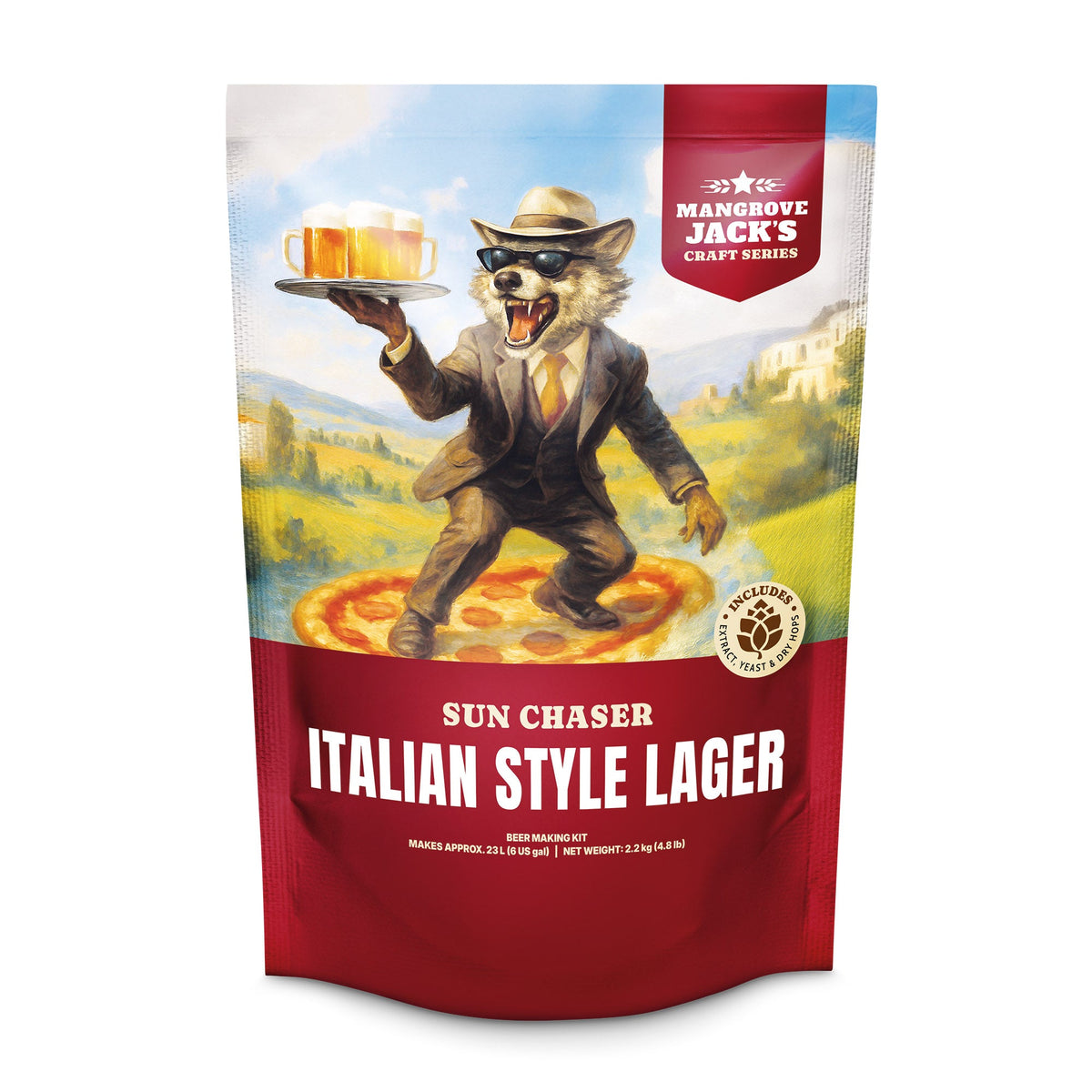 Mangrove Jack's Craft Series Italian Style Lager 2.2kg home brew beer kit pouch