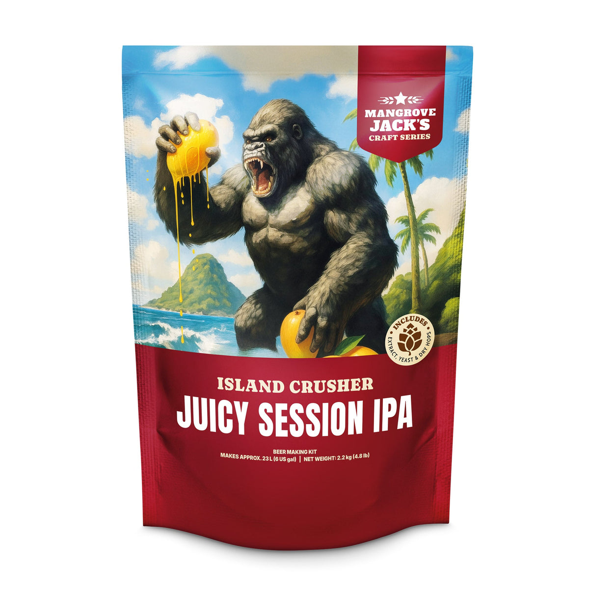 Mangrove Jack's Craft Series Juicy Session IPA 2.2kg home brew beer kit pouch