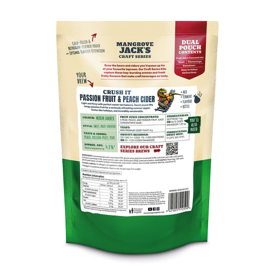 Mangrove Jack's Craft Series - Peach & Passionfruit Cider Home Brew Kit – supplier photo