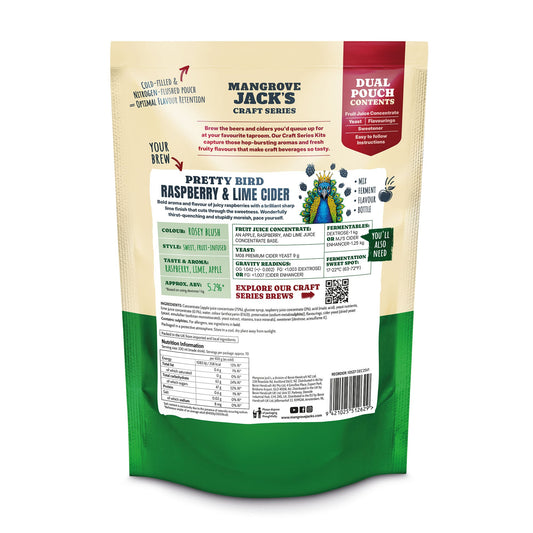 Mangrove Jack's Craft Series - Raspberry & Lime Cider Home Brew Kit – supplier photo