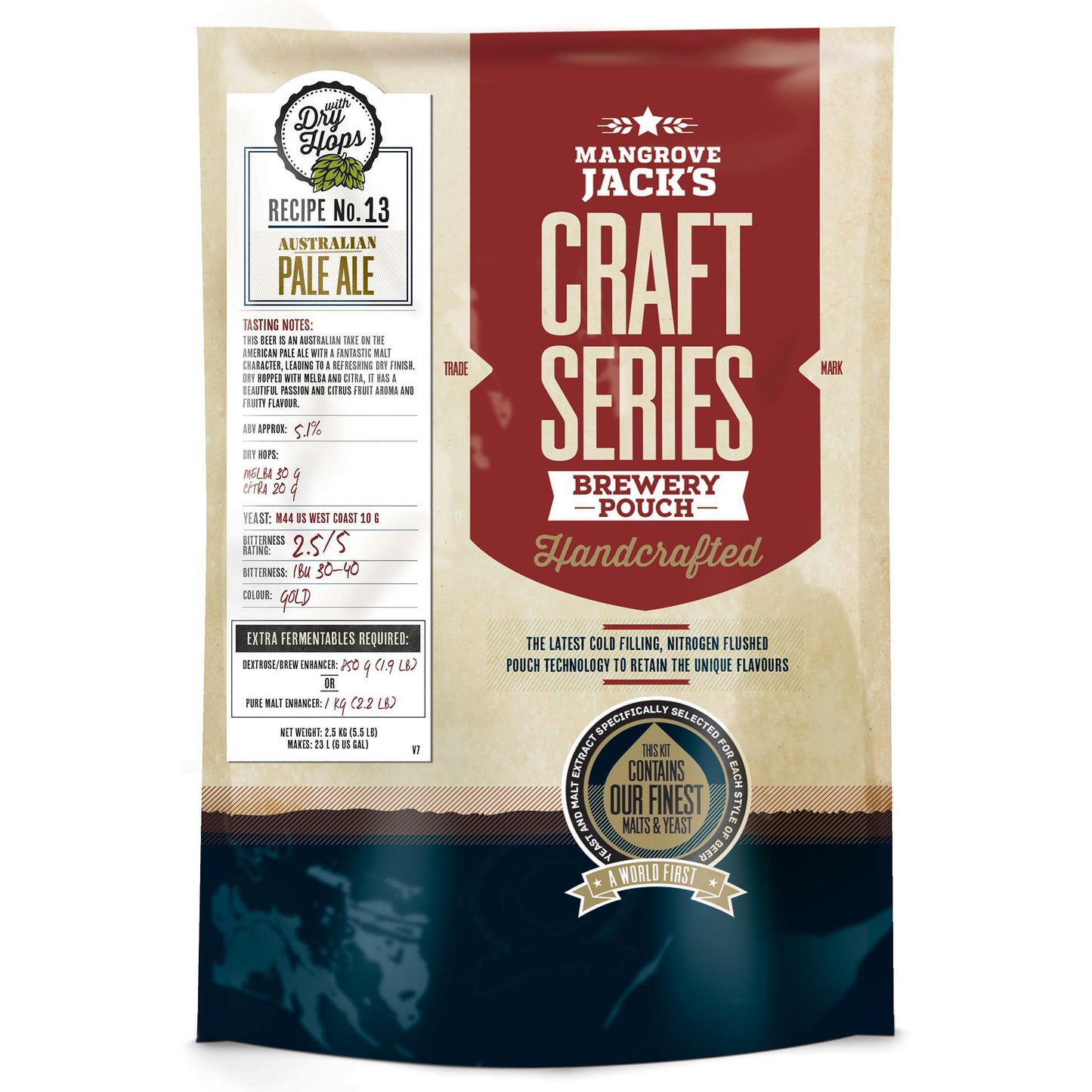 Mangrove Jack's Craft Series Australian Pale Ale 2.5kg home brew beer kit