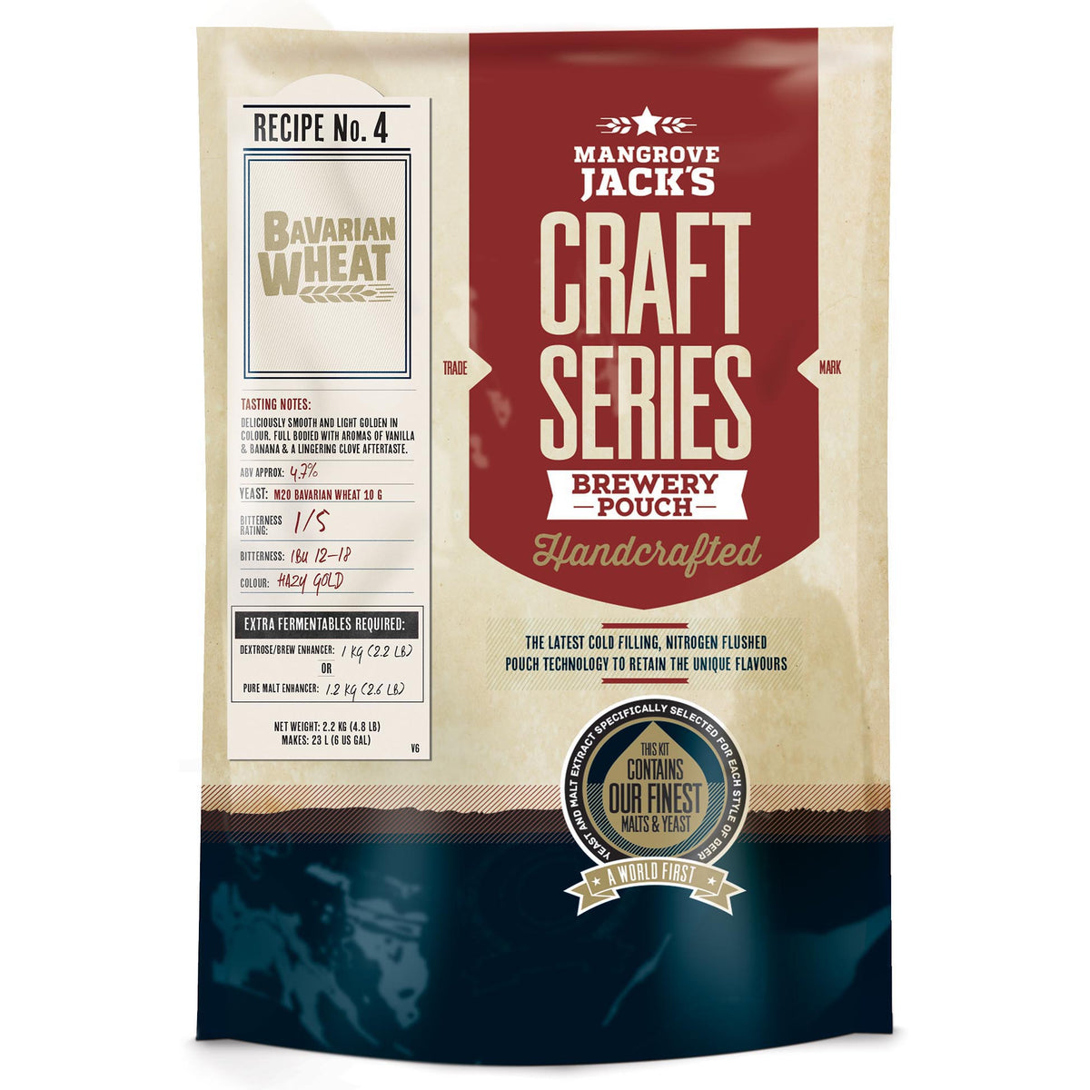 Mangrove Jack's Craft Series Bavarian Wheat 2.2kg home brew beer kit