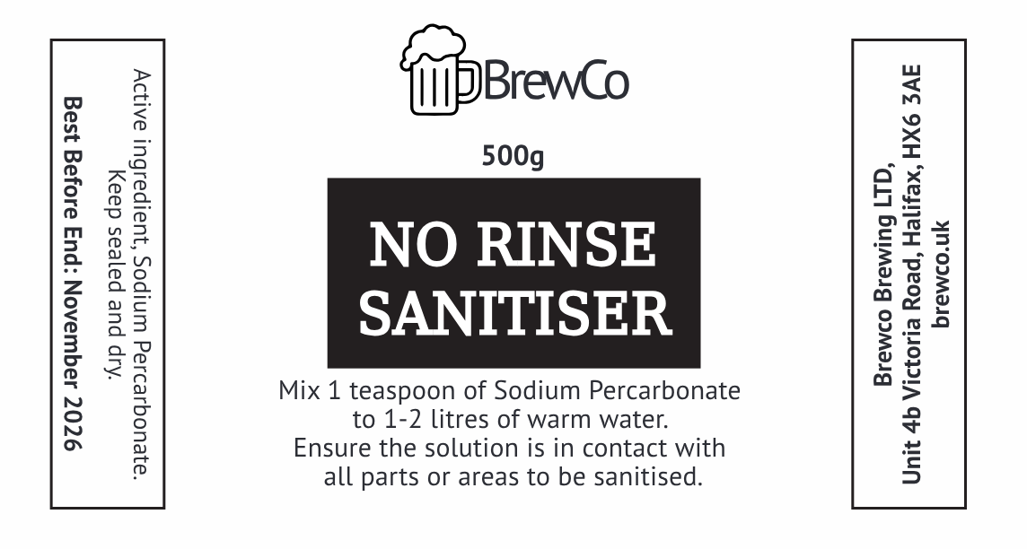 Brewco Non Rinse Sanitiser 500g