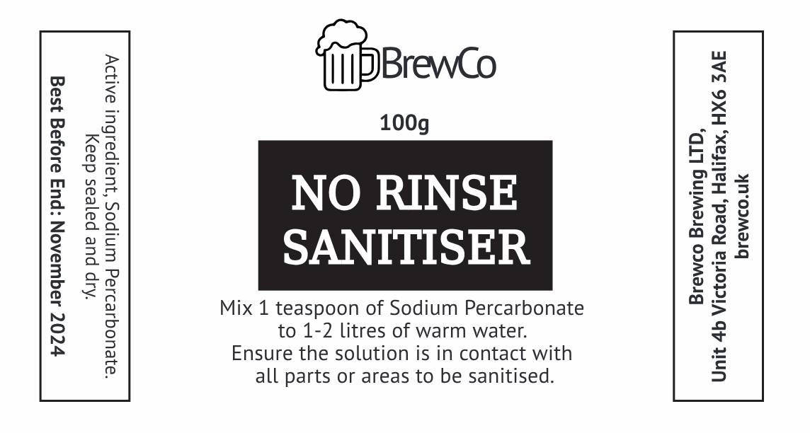 Brewco Non Rinse Sanitiser 100g