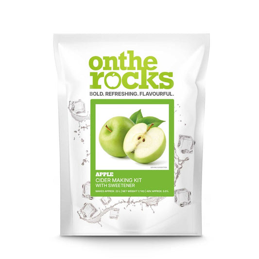 On The Rocks Apple cider making kit — makes approx 23L, 5.5% ABV