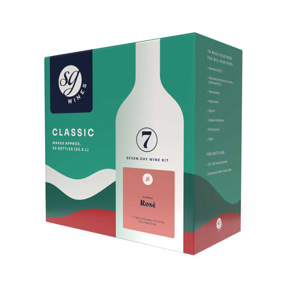 SG Wines Classic 30 Bottle Rosé Wine Kit – carton