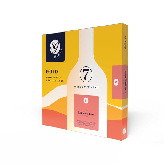 SG Wines Gold 6 Bottle Zinfandel Rosé Wine Kit