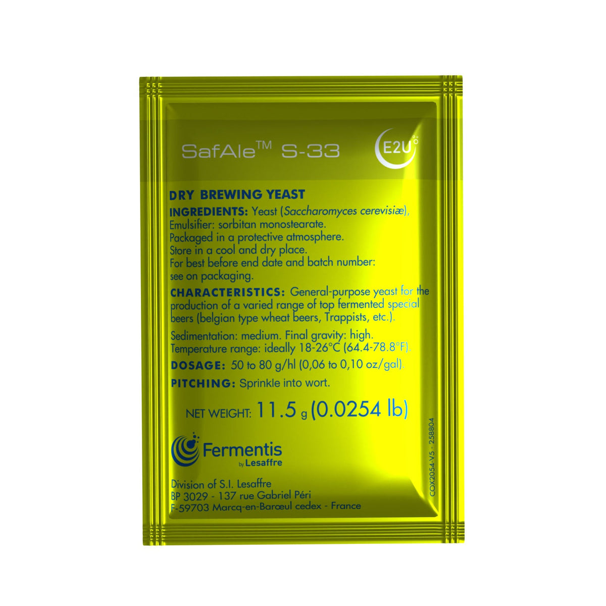SAFALE™ S-33 – supplier photo