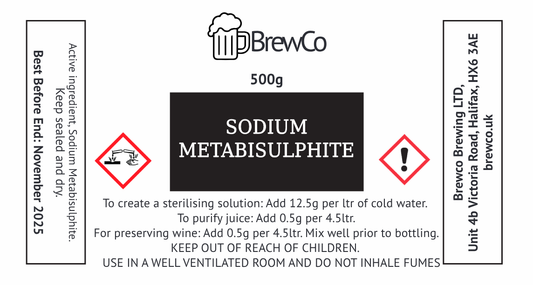 Brewco Sodium Metabisulphite 500g