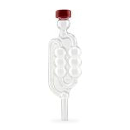 Bubbler airlock with red cap - included in the Woodforde's Real Ale Starter Kit