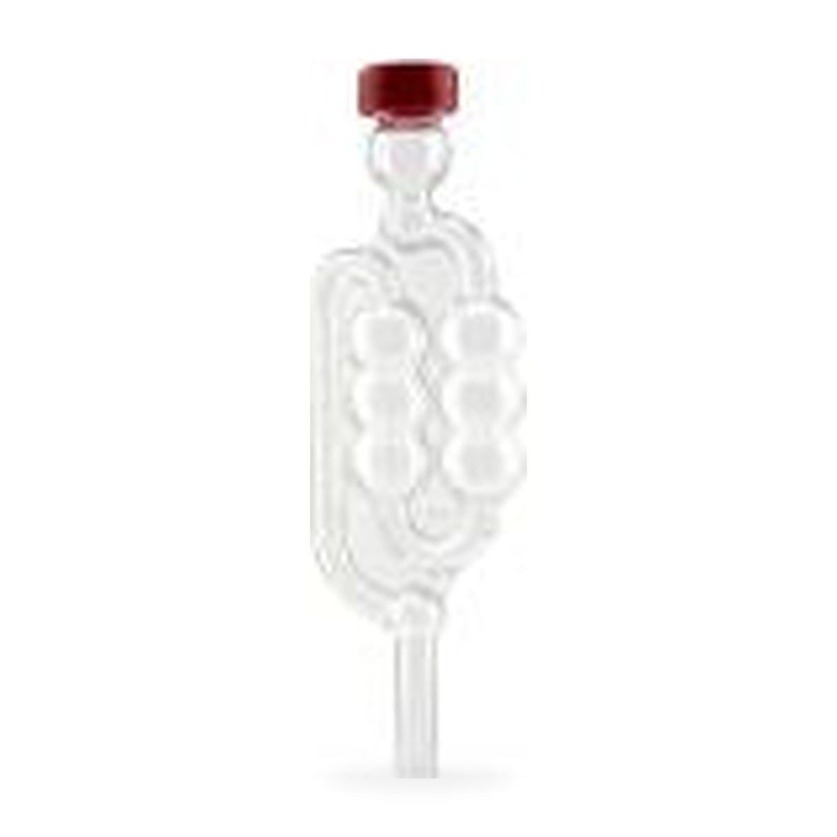 Bubbler airlock with red cap - included in the Muntons Premium Beer Making Starter Kit