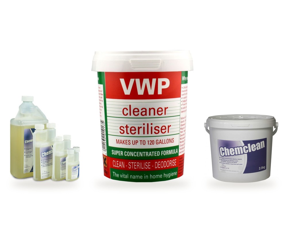 Cleaning: ChemSan, VWP and Chemclean