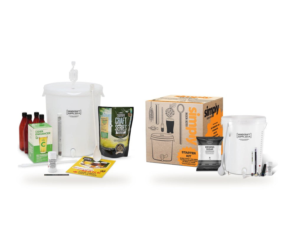 Starter kits: Mangrove Jack's cider starter kit and Simply starter kit