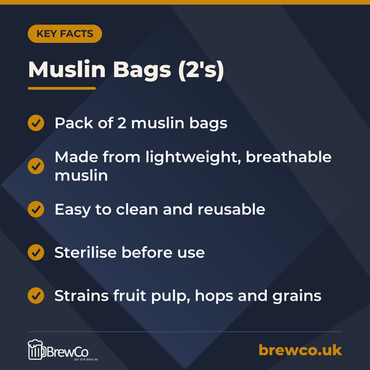 Muslin Bags (2's) – key facts