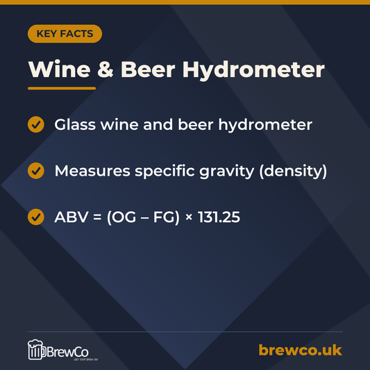 Wine & Beer Hydrometer – key facts