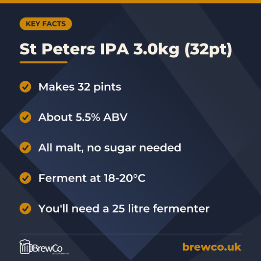 St Peters IPA 3.0kg (32pt) – key facts