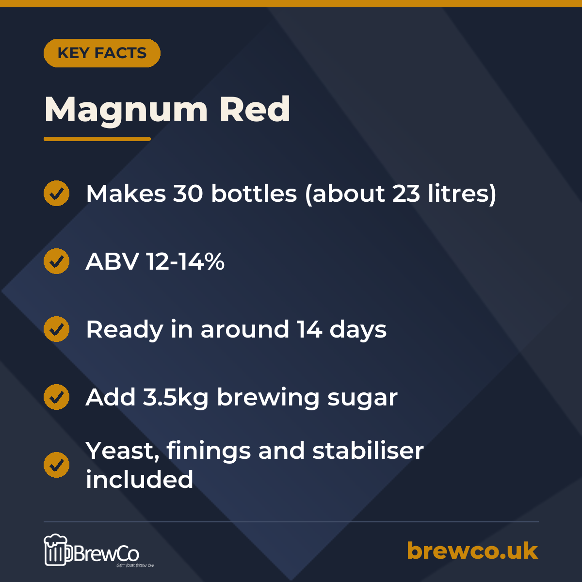 Magnum Red – key facts