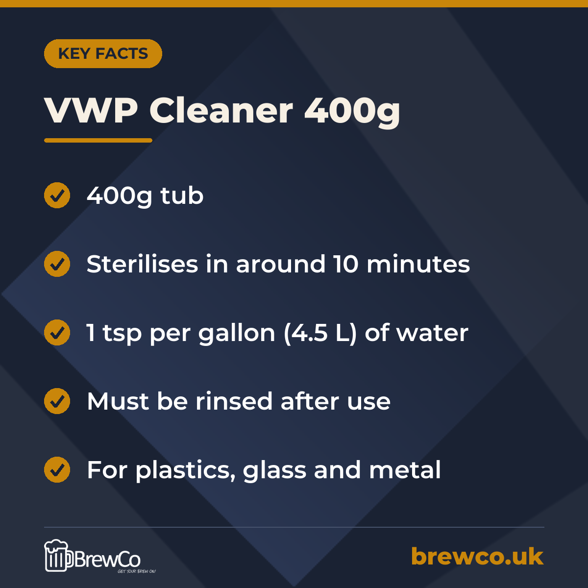 VWP Cleaner 400g – key facts