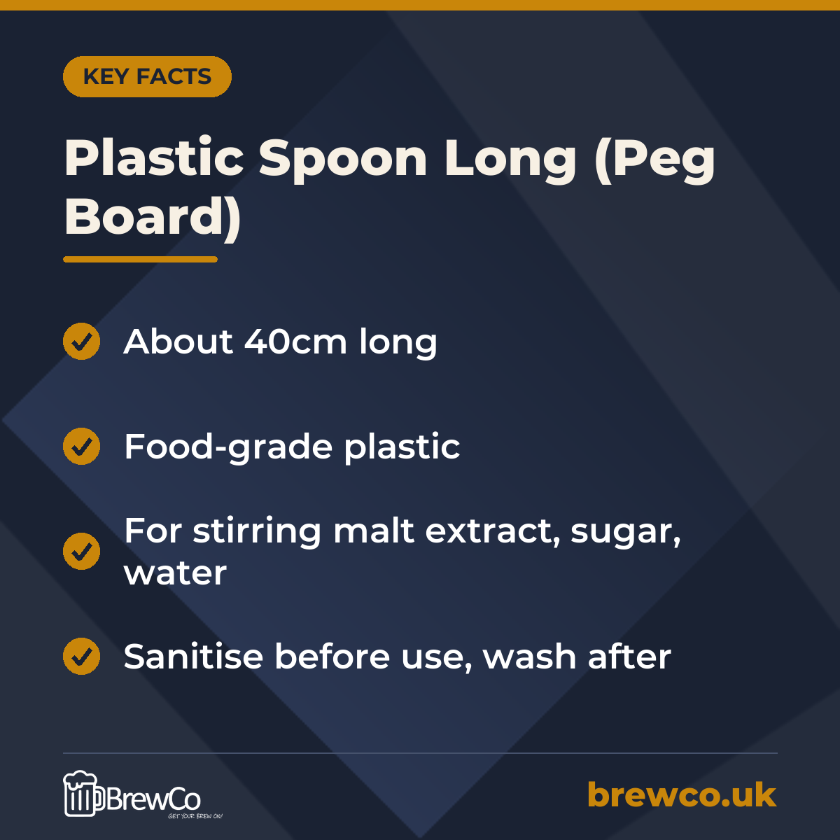Plastic Spoon Long (Peg Board) – key facts