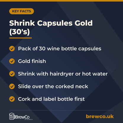 Shrink Capsules Gold (30's) – key facts