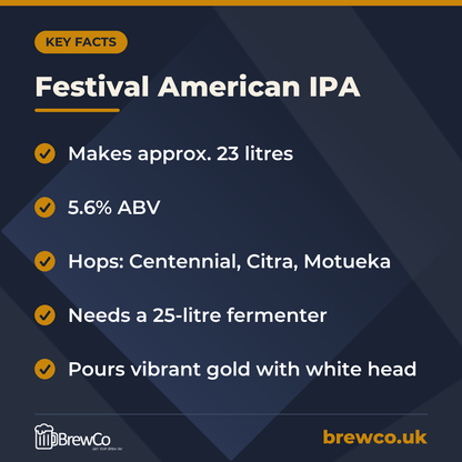 Festival American IPA – key facts
