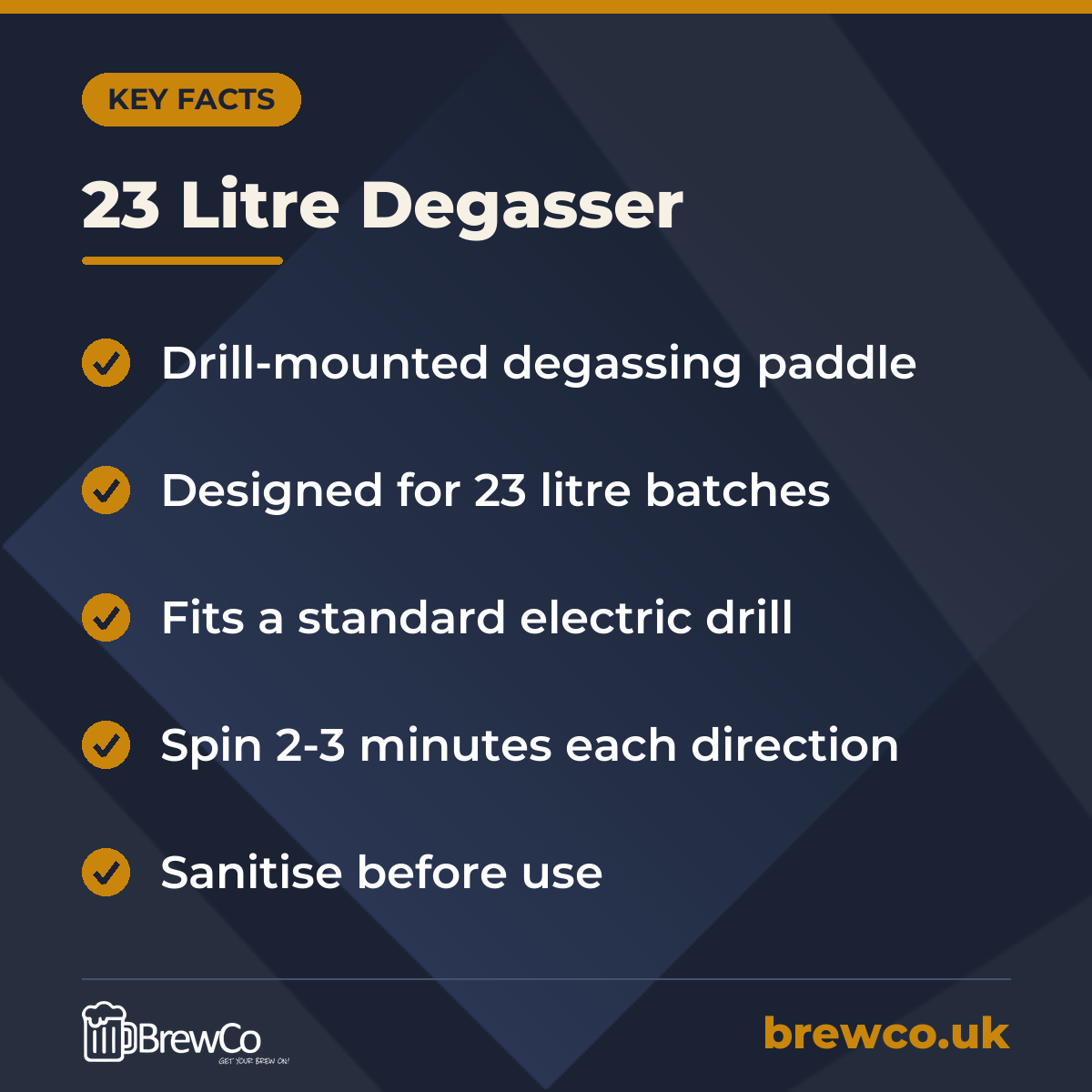 23 Litre Degasser – key facts