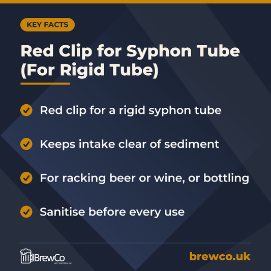 Red Clip for Syphon Tube (For Rigid Tube) – key facts