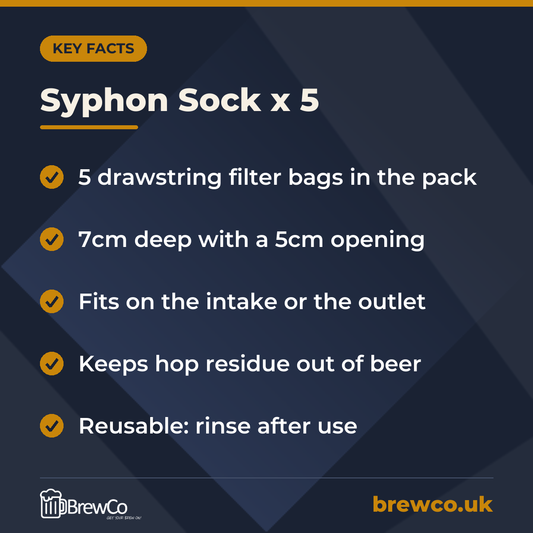 Syphon Sock x 5 – key facts