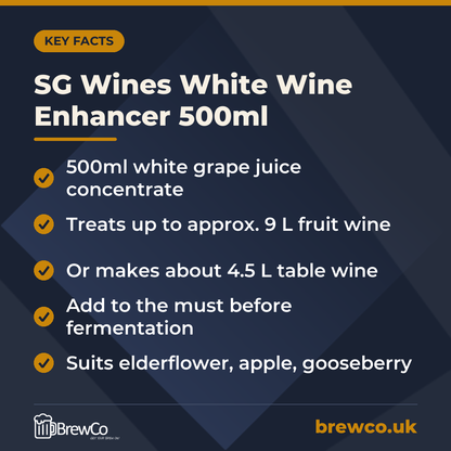 SG Wines White Wine Enhancer 500ml – key facts