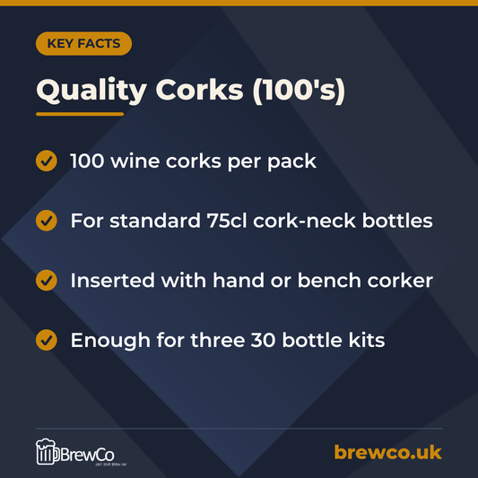 Quality Corks (100's) – key facts