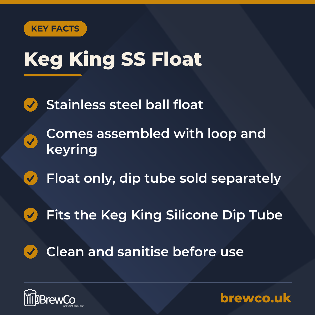 Keg King SS Float – key facts
