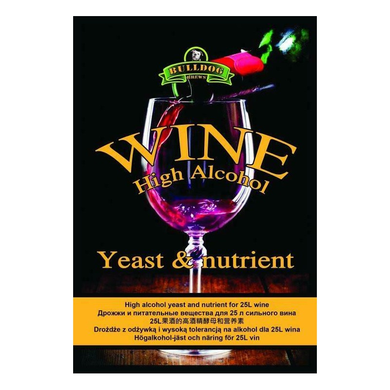 Bulldog Wine Yeast & Nutrient BBE 12/24