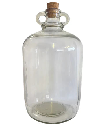 5 litre glass demijohn with airlock and cork bungs