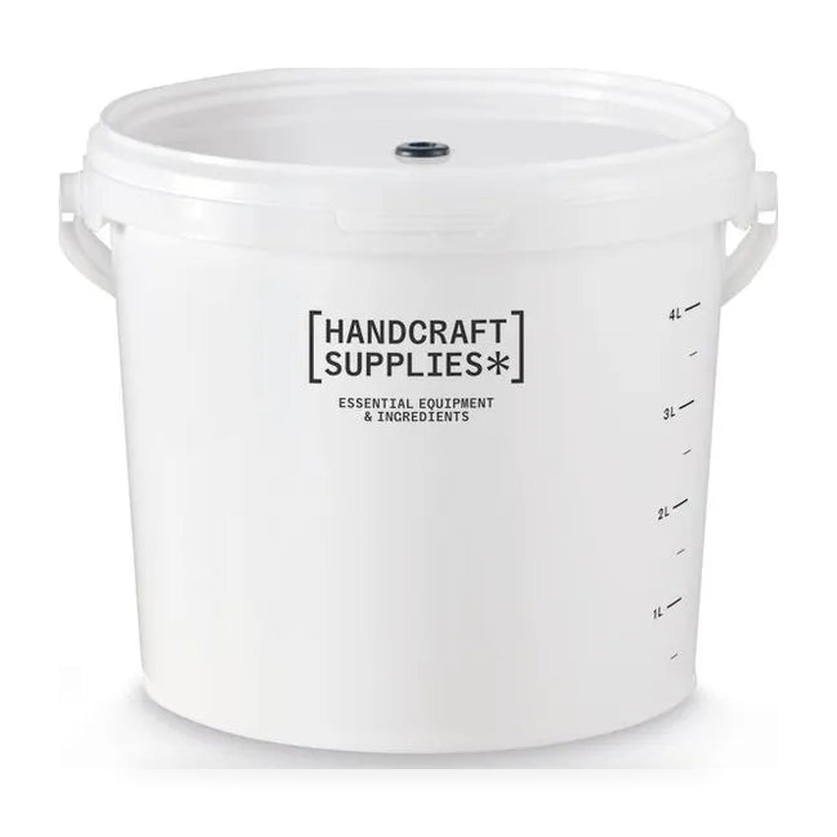 5 litre fermentation vessel with lid and airlock grommet - included in the SG Wines 6 Bottle Wine Making Starter Kit