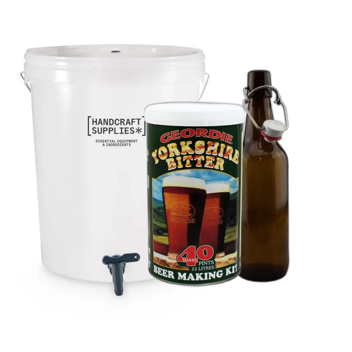Complete Beer Making Bundle (Swing Top Bottles) — Geordie