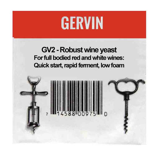 Gervin - GV2 - Robust Wine Yeast – main product photo