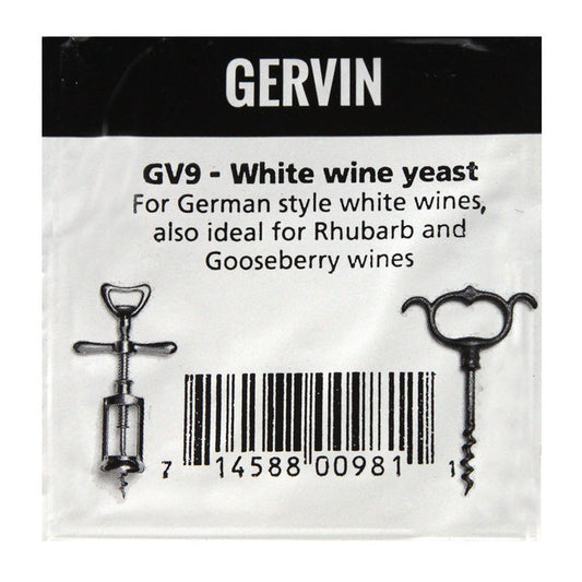 Gervin - GV9 - White Wine Yeast – main product photo