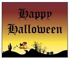 Trick or Treat Tonic personalised Halloween bottle label - Happy Halloween design
