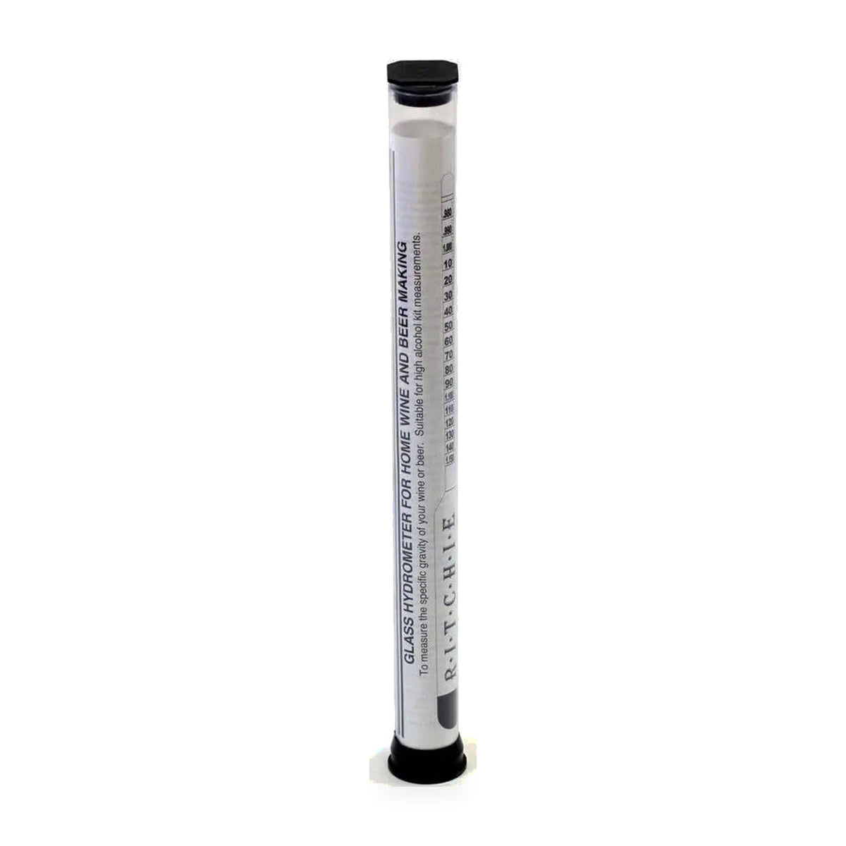 Wine and beer hydrometer in its protective tube - included in the SG Wines Gold 30 Bottle Wine Making Starter Kit