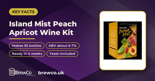 Island Mist Peach Apricot Wine Kit key facts