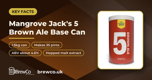 Mangrove Jack's 5 Brown Ale Base Can 1.5kg | Make Your Own Beer Kit key facts