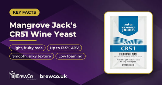 Mangrove Jack's Wine Yeast - CR51 key facts