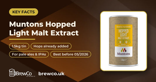 Muntons Hopped Light Malt Extract 1.5kg - Best Before 05/2026 Clearance key facts