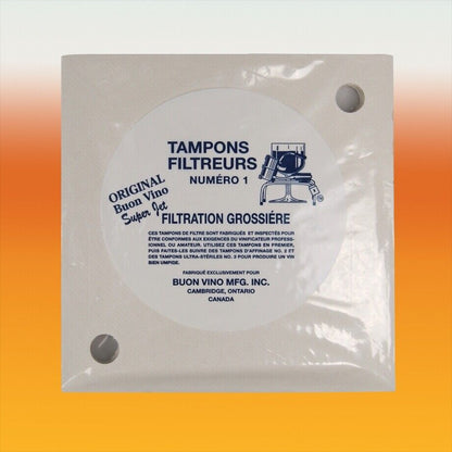 Buon Vino Super Jet Coarse Filter Pads No1 - Pack Of 3 – main product photo