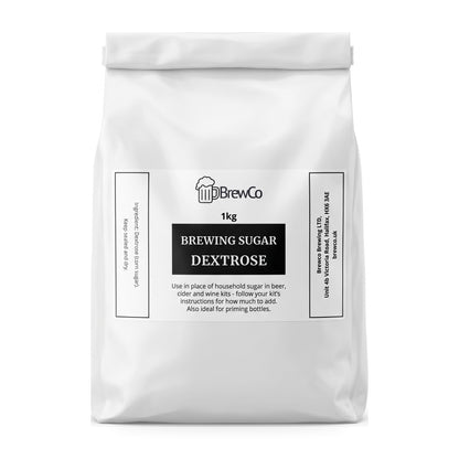 Brewco brewing sugar (dextrose) 1kg bag - included in the SG Wines 6 Bottle Wine Making Starter Kit