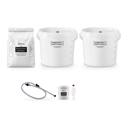 What's in the box: SG Wines 6 Bottle Wine Making Starter Kit equipment with brewing sugar