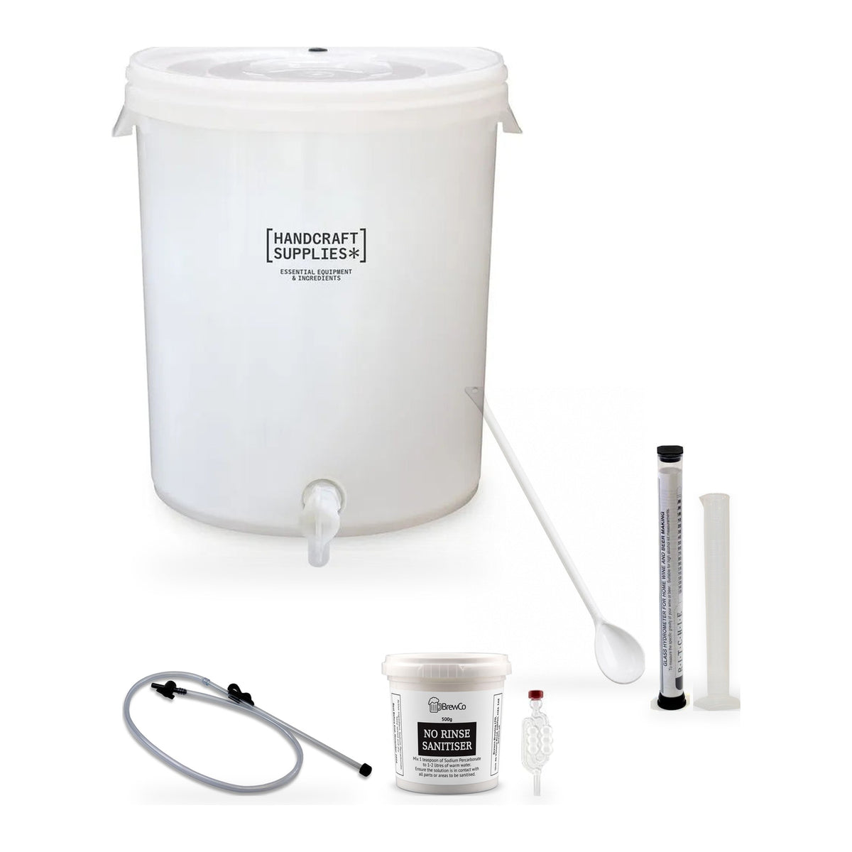 What's in the box: On The House Wine Making Starter Kit equipment