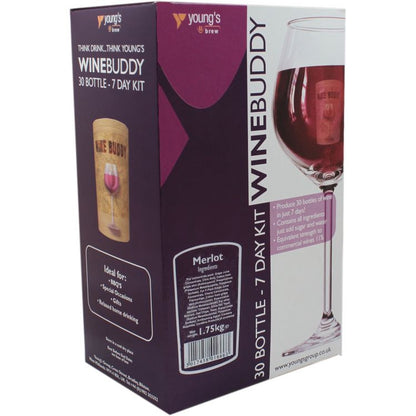 WineBuddy 30 Bottle Merlot Wine Kit – main product photo