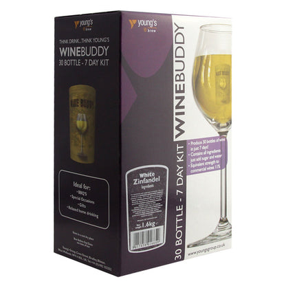 WineBuddy 30 Bottle White Zinfandel Wine Kit – main product photo
