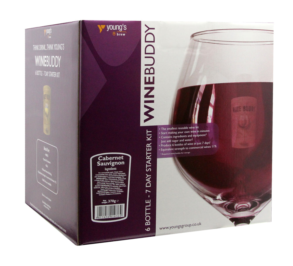 WineBuddy 6 Bottle Cabernet Sauvignon - Wine Starter Kit